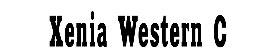 Xenia Western C cкачати шрифт безкоштовно